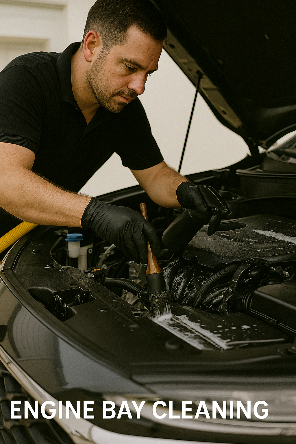 engine bay cleaning